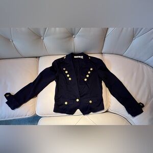 Selene Sport Midnight Blazer with Brass Accents